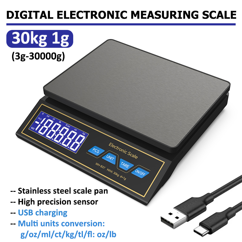 Electronics Repair Workshop - LCD Dijital Mutfak Terazisi 30 kg/1g